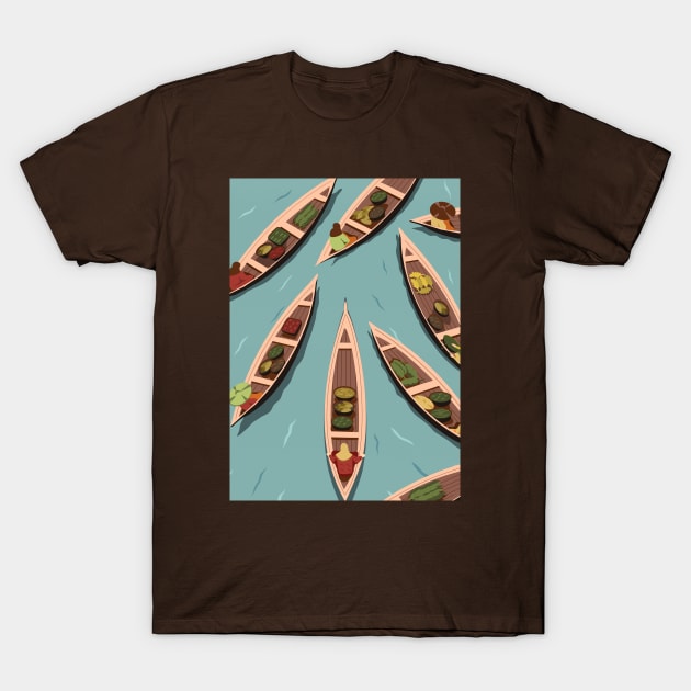 Floating market T-Shirt by Zakaria Azis
